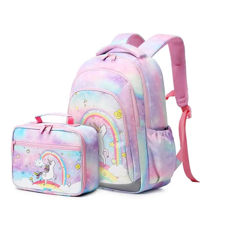 Aoking Waterproof Mochilas Unicorn School Backpack New 2023 Arrival Digital Printing Con Ruedas Teen High School Student Girl