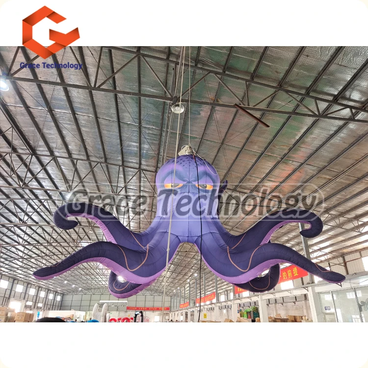 Giant Inflatable Octopus Outdoor Events Parties Festivals Stage Decor Led Lights Blow Up Octopus Replicates For Sale