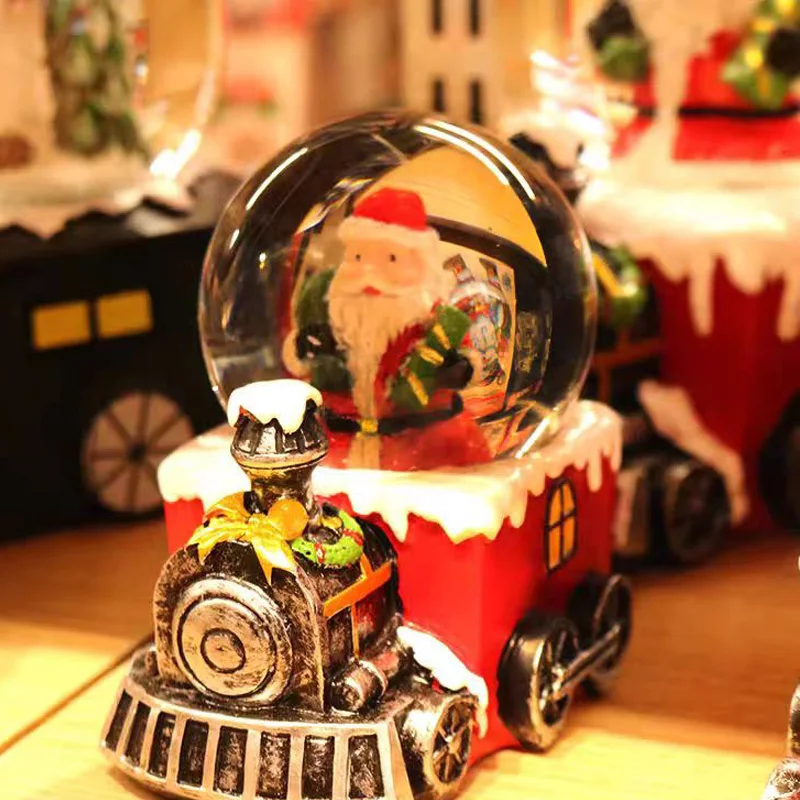 Wholesale Custom 3D Animal Resin Snow Globe 3D Sculpture Model Ornaments for Christmas Art Craft and Anime Gifts