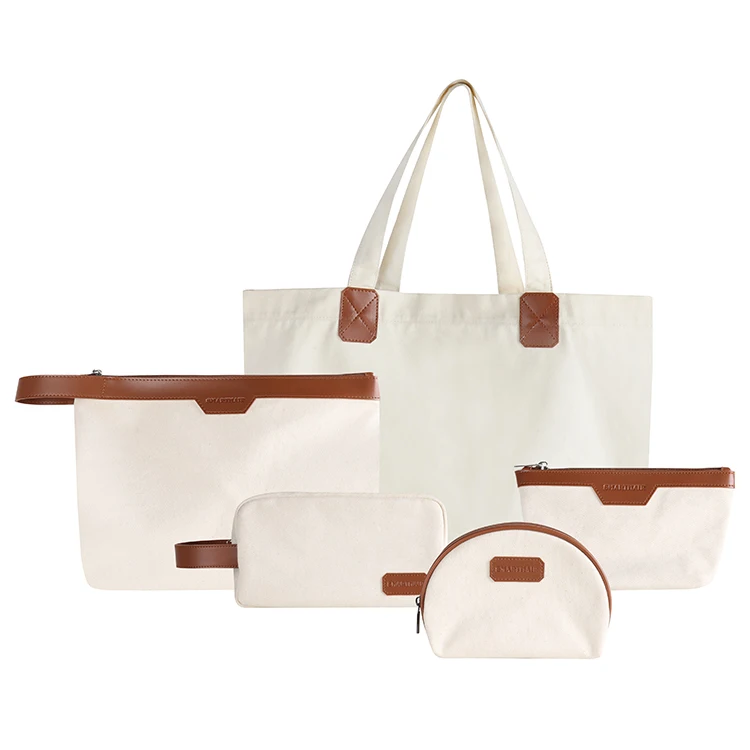 custom waterproof zipper pouch cosmetic bag cotton canvas jute makeup bag canvas pouch toiletry travel makeup cosmetic bag