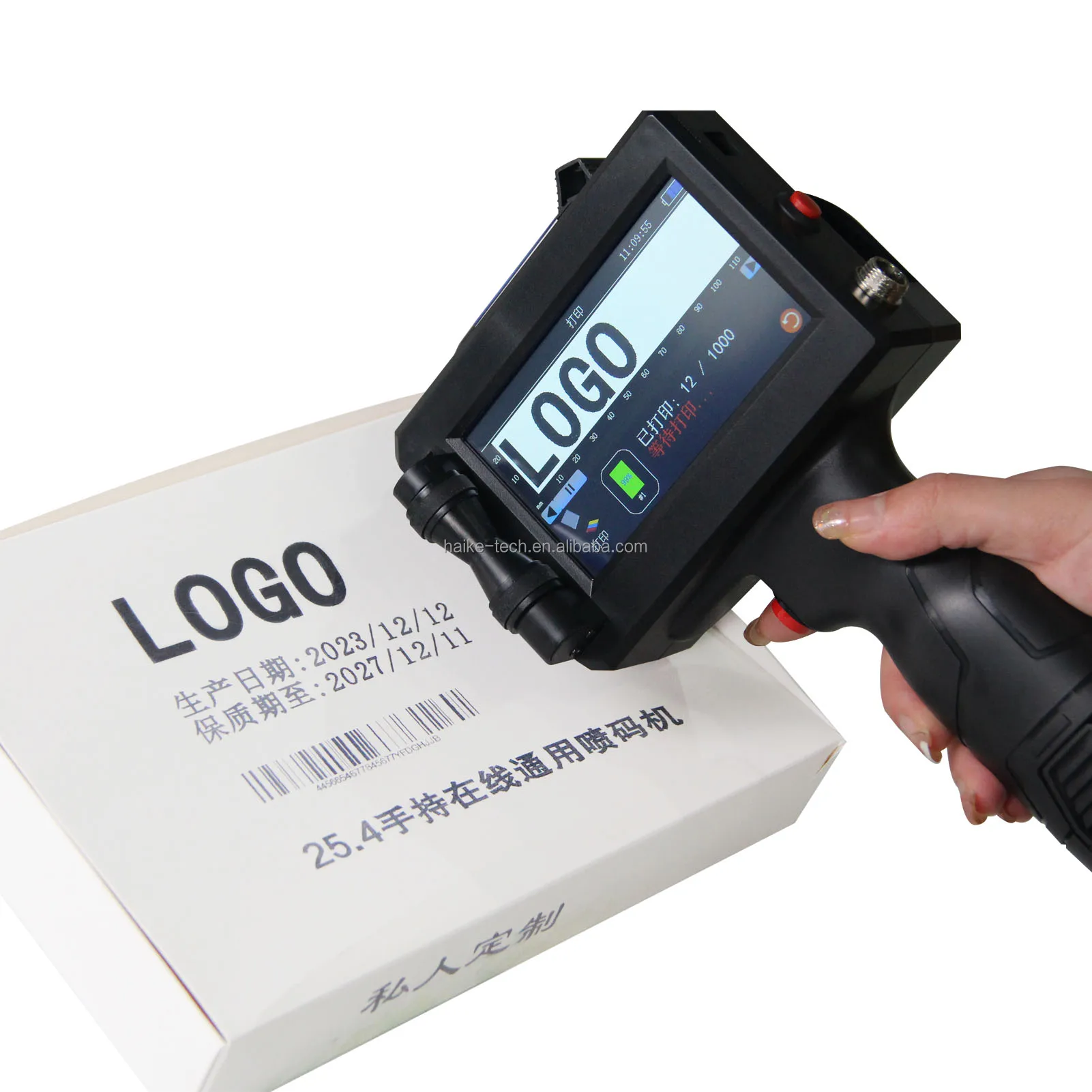 Mini Printer Batch Code Portable Handheld Inkjet Printing Machine for Fast Dry Batch Coder Egg Date Expiry Number Date