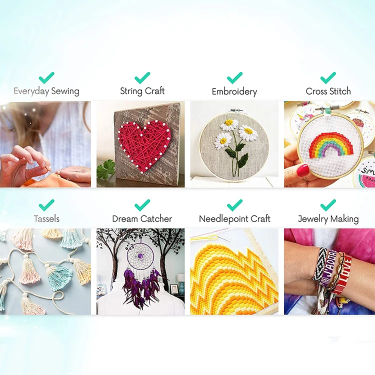 276 Pieces Of Embroidery Floss Cross Stitch Supplies Embroidery String Art Friendship Bracelet String Kit