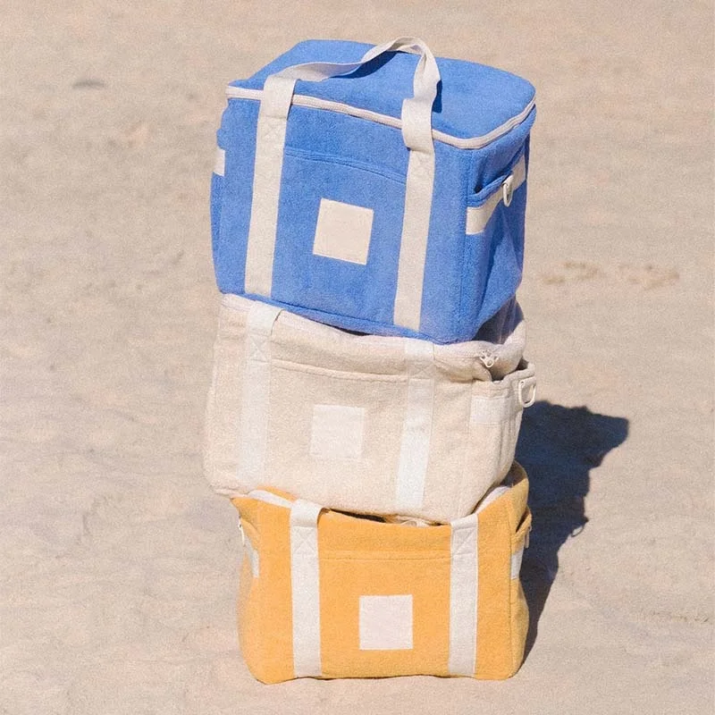 Eco-Friendly Material Terry Towelling Insulation Beach Bag Soft Cooler Bag With PEVA Liner 100% Leakproof Picnic Bag