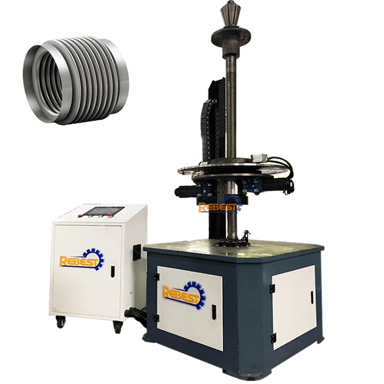 Corrugated Metal Pipe Hose Rotary Welding Making Machine , Mechanical Metal Hose Machine