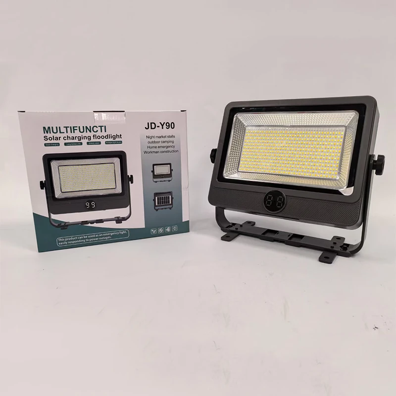 Handheld Flood Light USB charging solar Rechargeable lights Outdoor emergency LED Solar Flood Work Lights