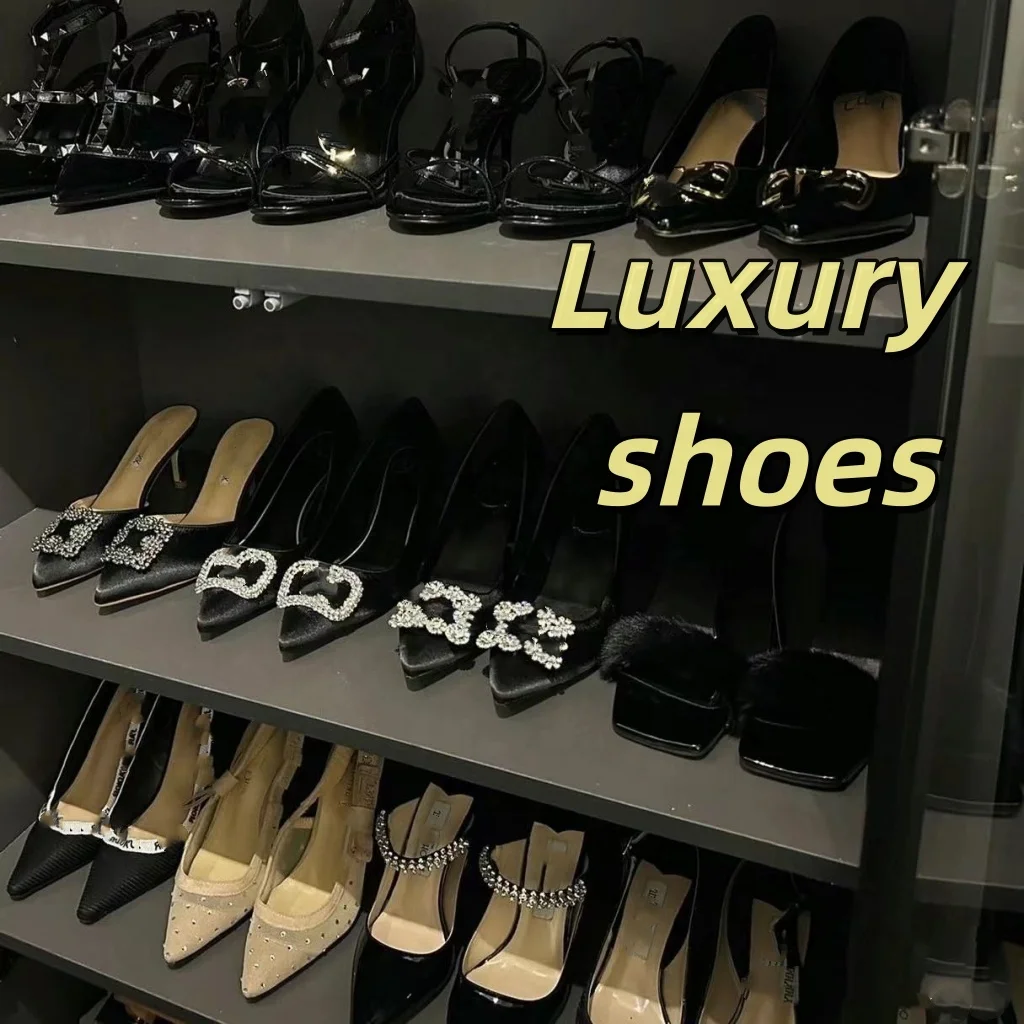 S01 used shoes luxury brand high heel top quality factory wholesale original ukay second hand sandal for women fashion shoes