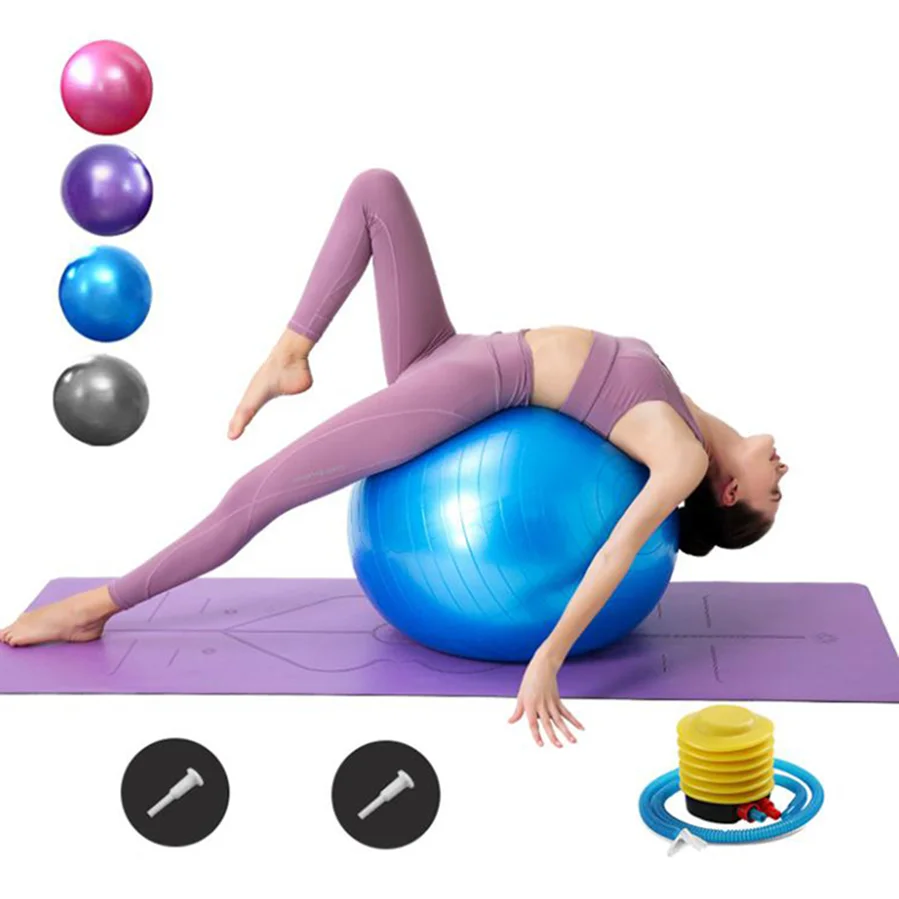 Custom Logo OEM Gym Exercise Swiss Balance PVC Yoga Ball with pump