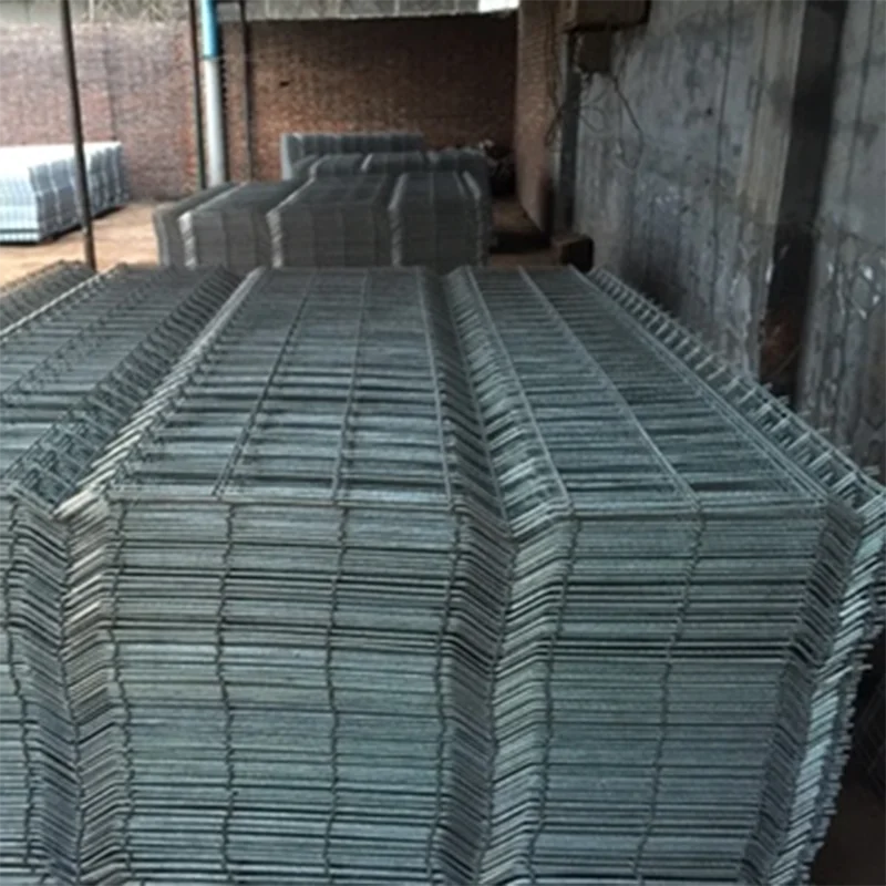Galvanized Fence Panel Galvanized Meshwire For Fence Electro-Welded Modular Panel In Galvanized Wire And Painted Green