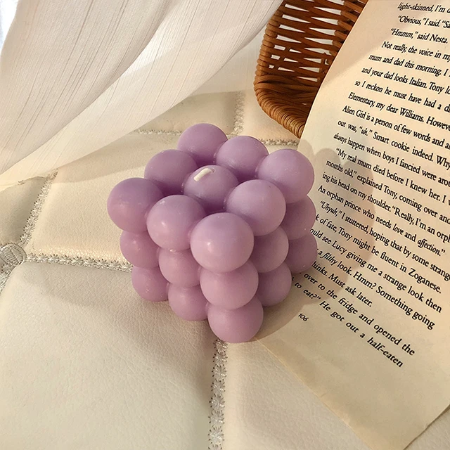 Smokeless Clear Glass 7*9.2Cm Crystal Colorful Strawberry Lavender Candle Scented