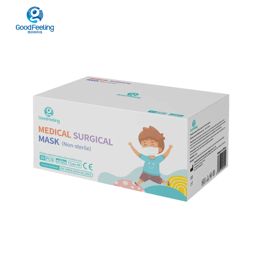 
Kids Mask Comfortable Disposable 3Ply Medical Surgical Face Mask For Children 
