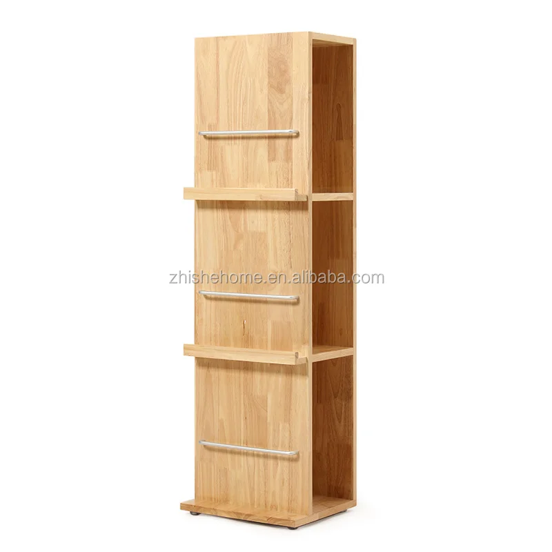 Modern  Solid Wood Furniture Magazine Holder Cabinet Wooden Bookcase Book shelf