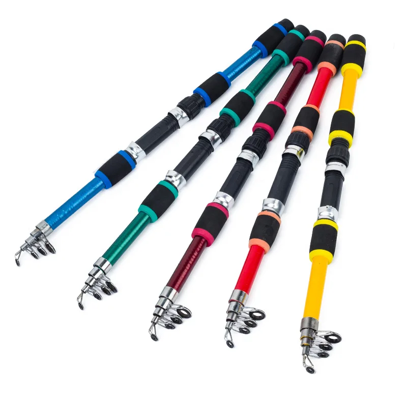 Wholesale 1.8M Sea Rods Combo Ultra Hard Portable Sea Rod Long Throw Fishing Rod Fiberglass Fishing Pole