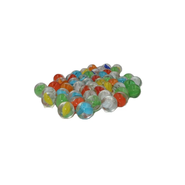 Nice quality kids toy round crystal clear glass marbles