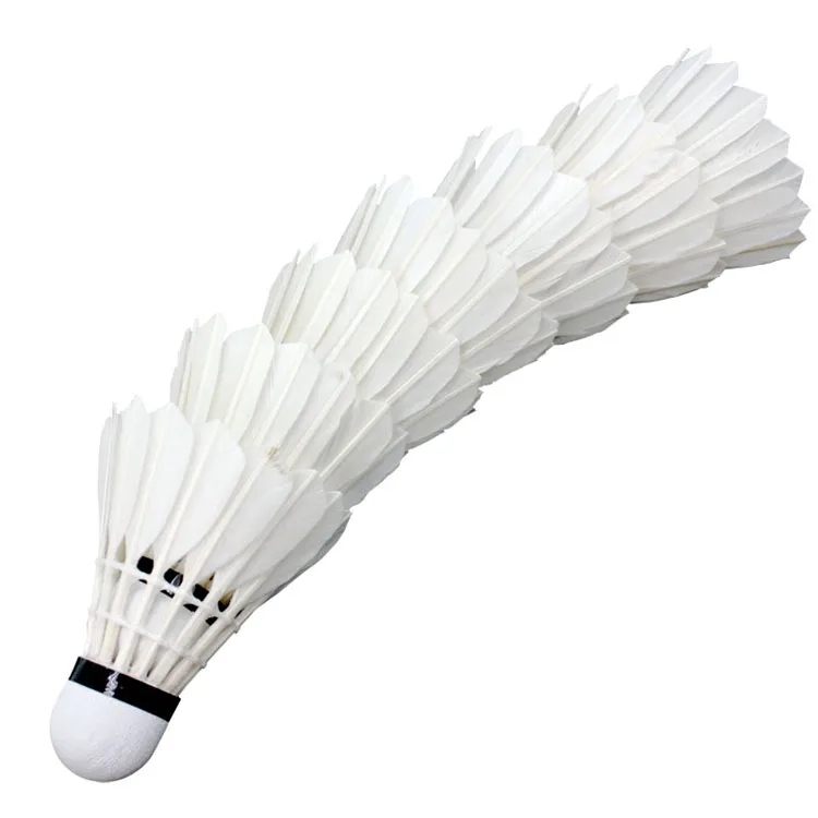 Competition Badminton shuttlecock standard hot selling professional white durable duck feather badminton shuttlecock