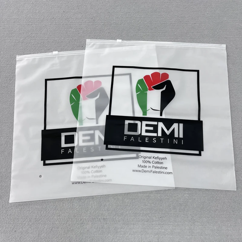 Custom Printed Ziplock Bags For Clothes Tshirt Reusable EVA Frosted Zipper Plastic Poly Packaging Bags For Swimwear Bikini