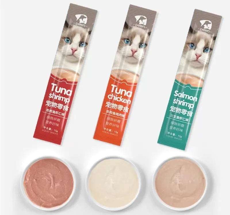 Влажные закуски для кошек еда домашних животных закуска котят влажные