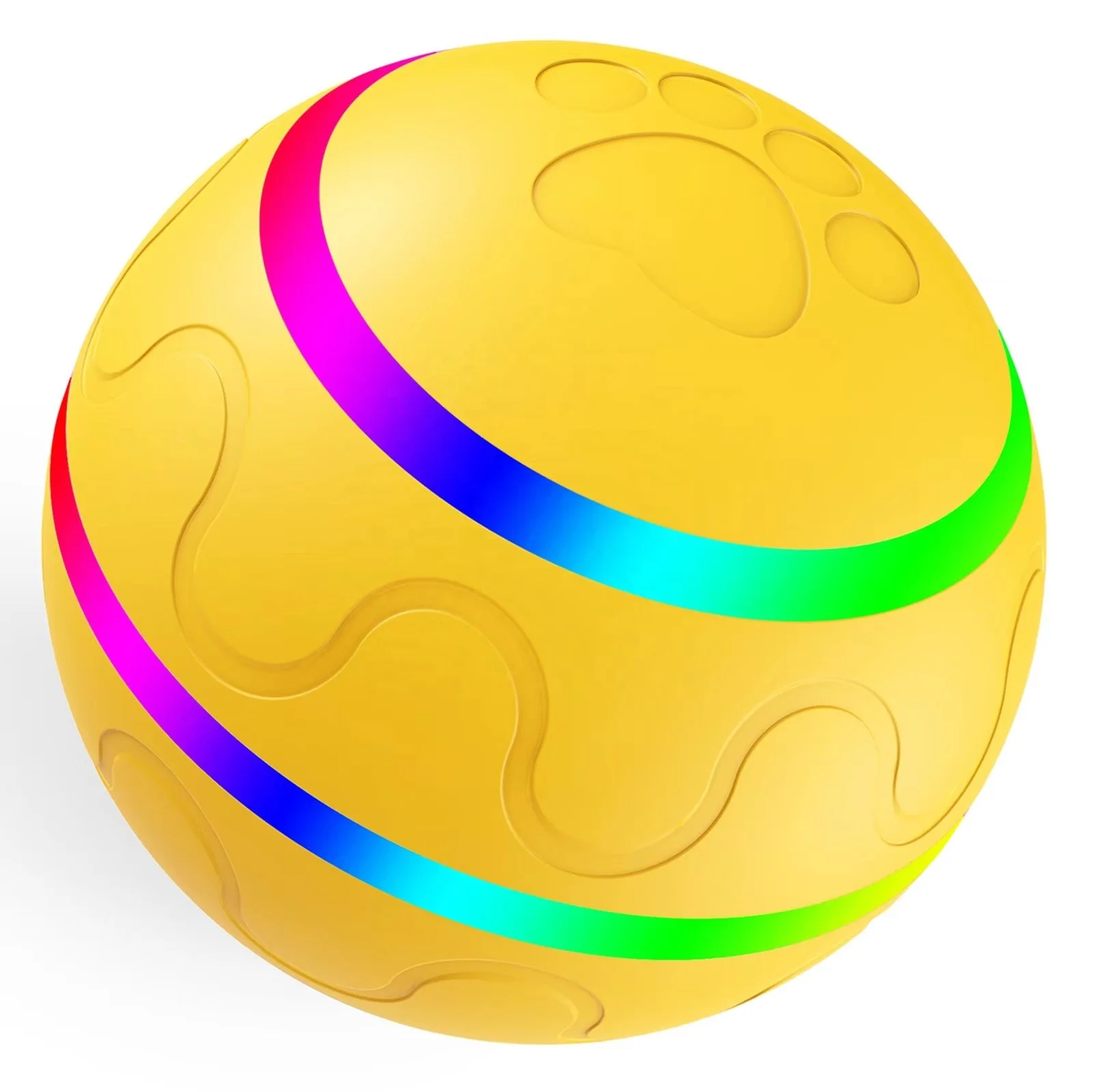 Smart Jumping Ball USB Electric Pet Toys Automatic Rotating Toy For Cat Dog Kids Magic Roller Ball Cat LED Rolling Flash Ball