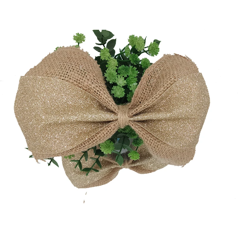 Wholesale jute coarse linen yarn roll, jute fabric, can be used as decorations
