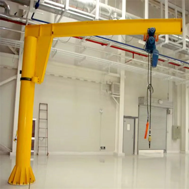 folding arm  mini electric hoist cantilever crane design small wall mounted mobile Shop 3t 500kg price 1 Ton 3 Ton JIB Crane