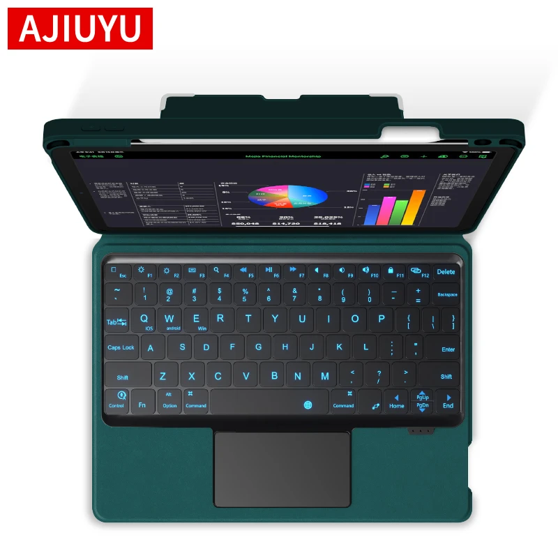 AJIUYU Magic Keyboard For iPad Air3 10.5 Inch 3th 2019 for iPad Pro 10.5 2017  Keyboard Case Touch Backlight Tablet Smart Cover