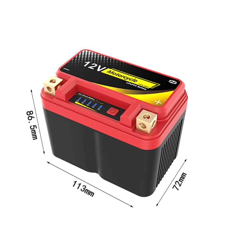 12 8 v Lifepo4 12v 130CCA перезаряжаемый литий-ионный скутер Стартер батареи