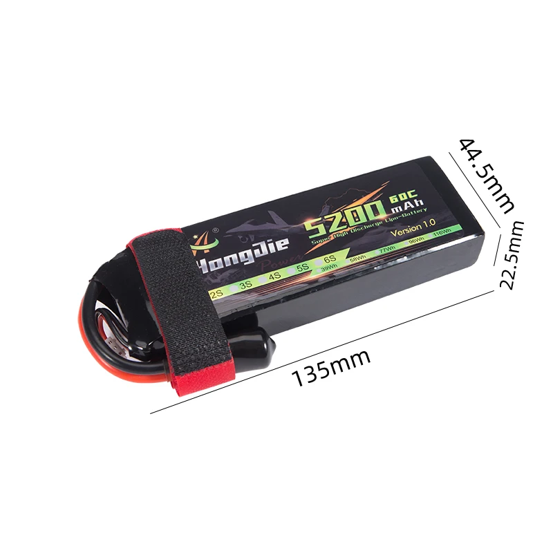 Factory 6S 60C 22.2V 1043125 5200mAh Polymer rechargeable truck cell electrical batteries lithium polymer electric car battery