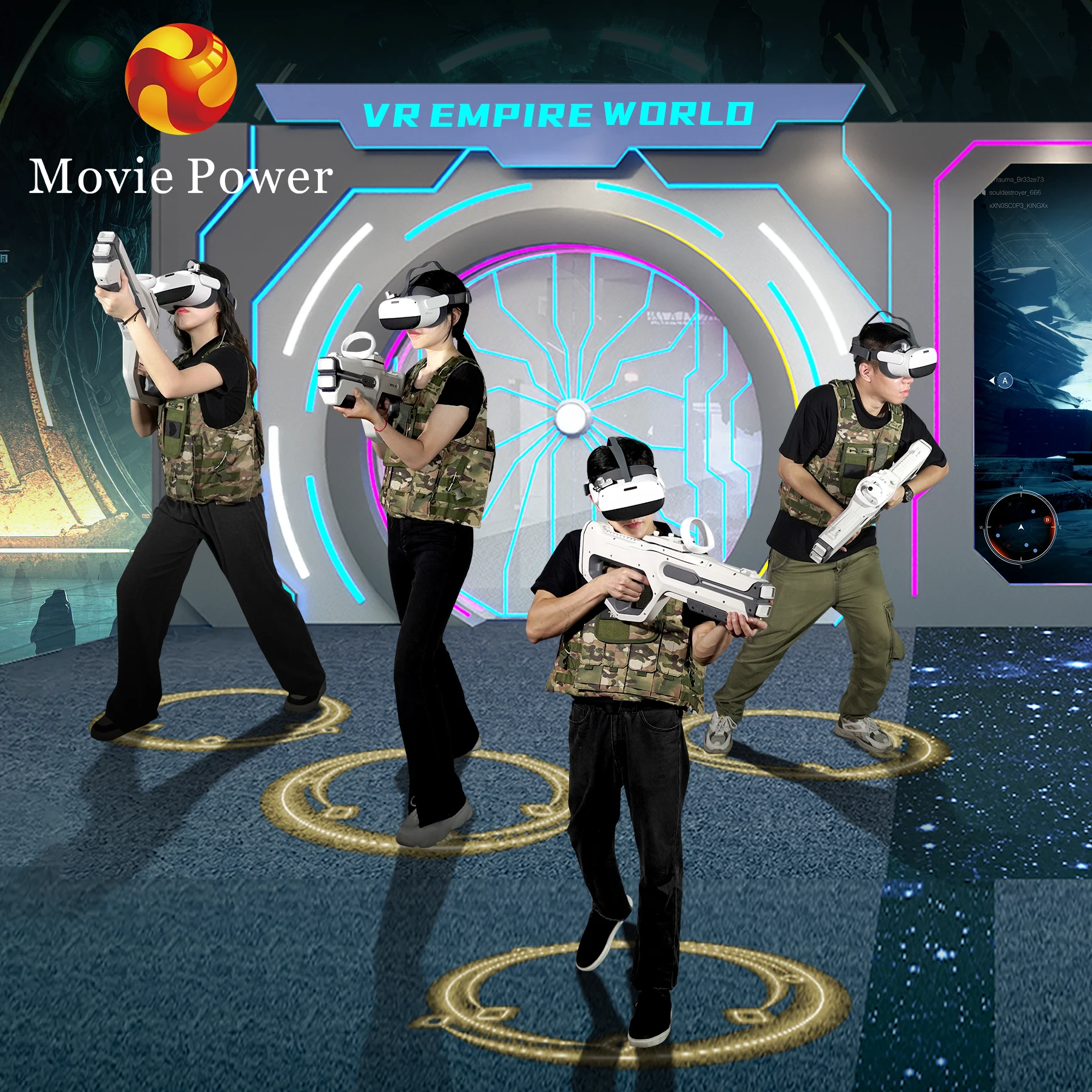 vr shooting game machine virtual reality simulator vr/ar/mr equipment for vr park