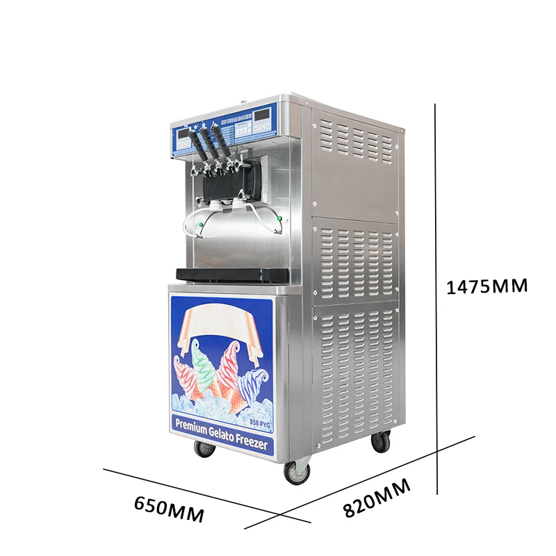 Retail Online Shopping In Ali Baba Double Display Control Soft Frozen Yogurt Machines For Home