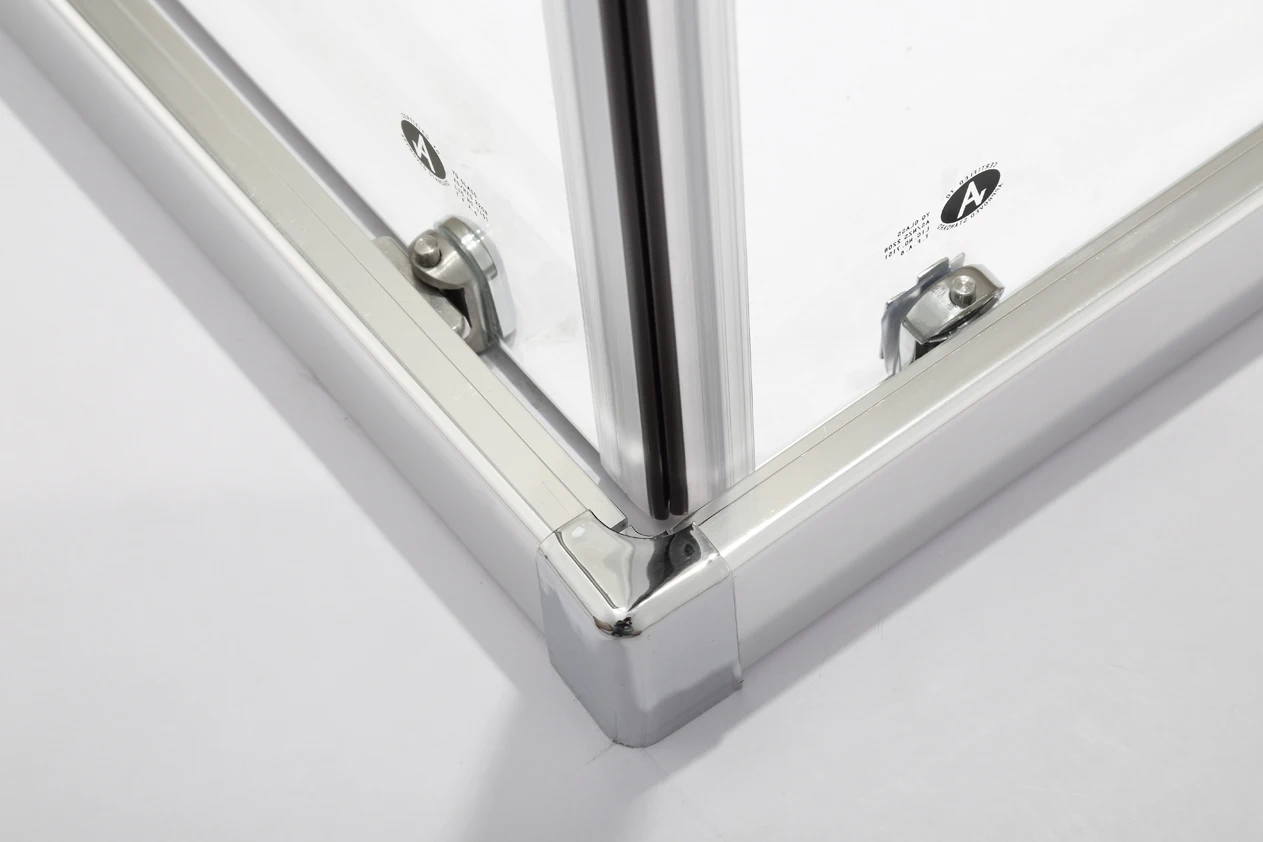 6/8mm Tempered Glass Sliding Doors Shower Room Bathroom Aluminium Alloy Frame Shower Enclosure With Base