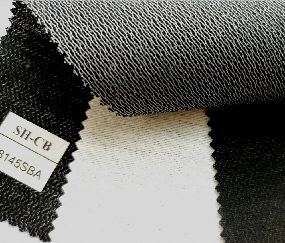 Customized fusible interlining for garments which bond strength stability