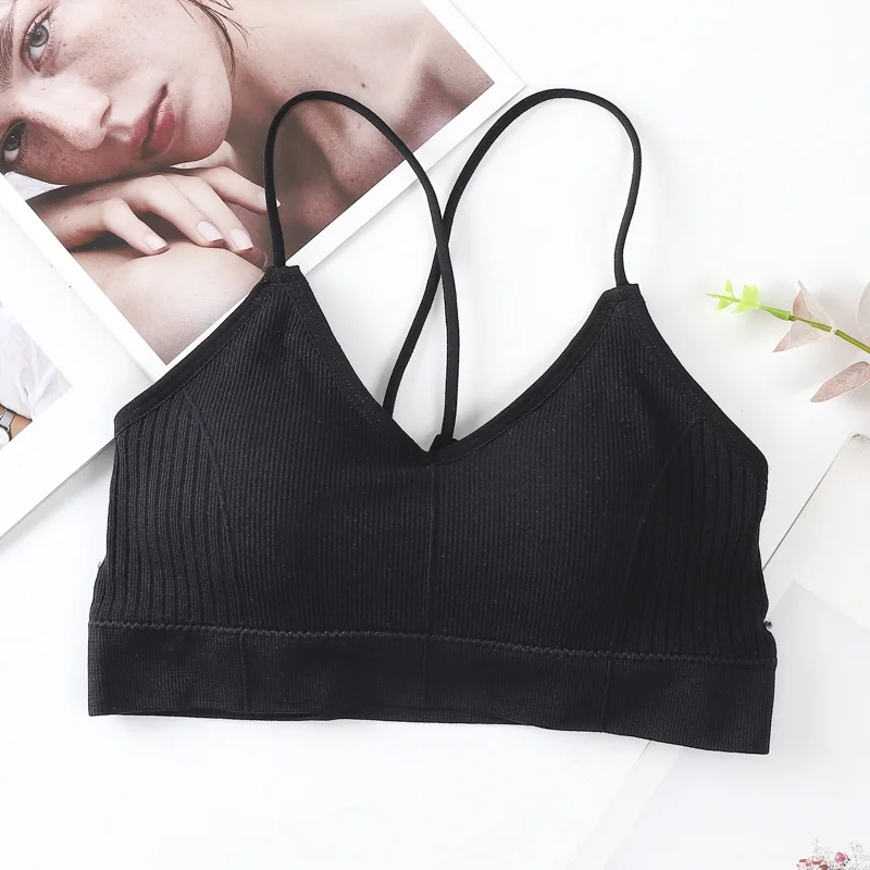 New Cross American Back Korean version Thread Suspender Vest Adjustable Tube Top Wrapped Chest Girl