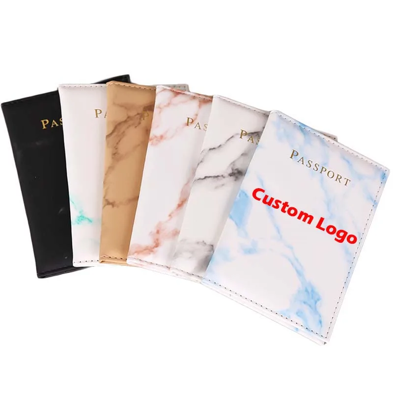 Fashion Women Marble Passport Holder Wholesale Travel Marble Cover For Passport