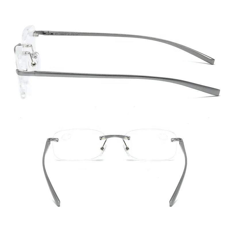 Manufacturers supply aluminum-magnesium reading glasses for the elderly rimless men and women trimming reading glasses titanium