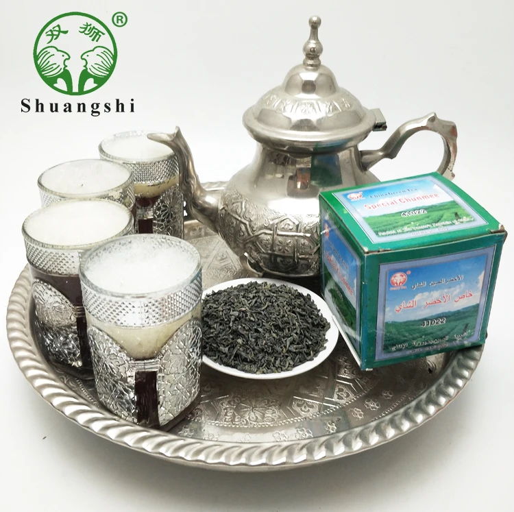 
Meilleure qualite the vert de chine Afrique Chun Mee pour Maroc Mauritanie Senegal Algerie 