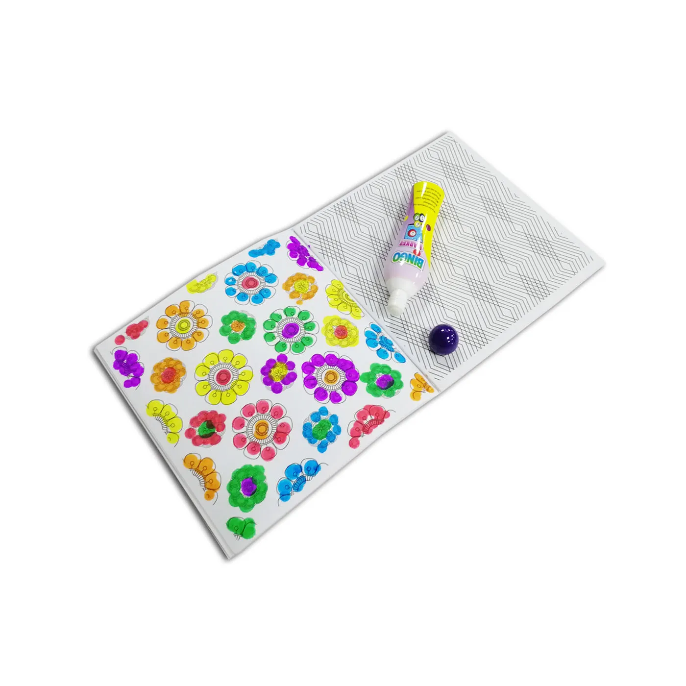 Мульти цвет моющиеся высокой емкости Dabber точка подушечка бинго маркер для белой