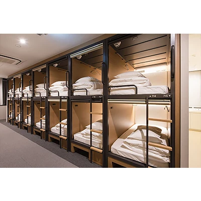 Latest space Capsule Hostel bunk bed bedroom vertical sleeping capsule pods