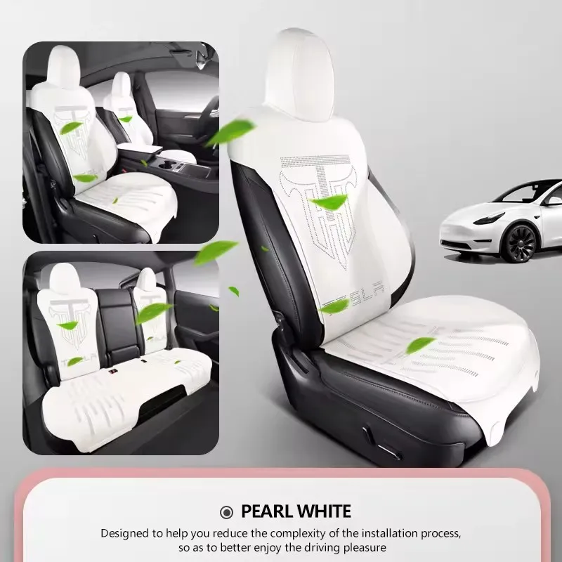 Universal Interior Seat Cover Cloth Plush Car Seats Cover For Tesla Model Y Cars 5 Seats