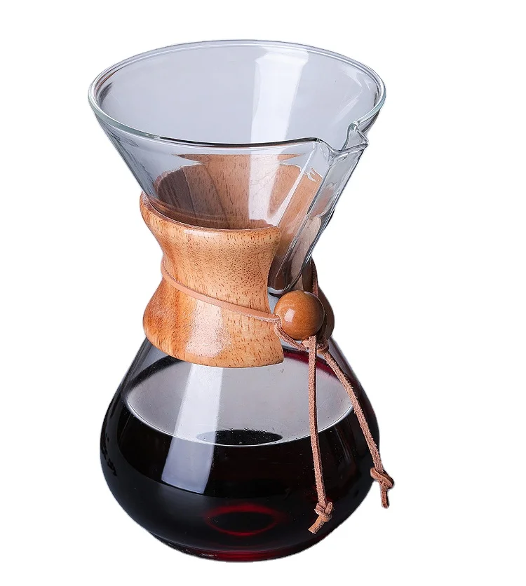 Maker Set Pour Over 6 8 10 Cup Filter Natural Ratio Recipe 6-Cup Classic Series Glass Coffee Makers Chemex