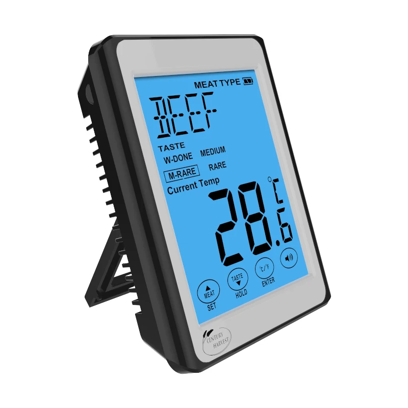 CH-210 Large LCD Digital Cooking Stainless Thermometer Food Meat Smoker Oven Kitchen BBQ Grill Thermometer