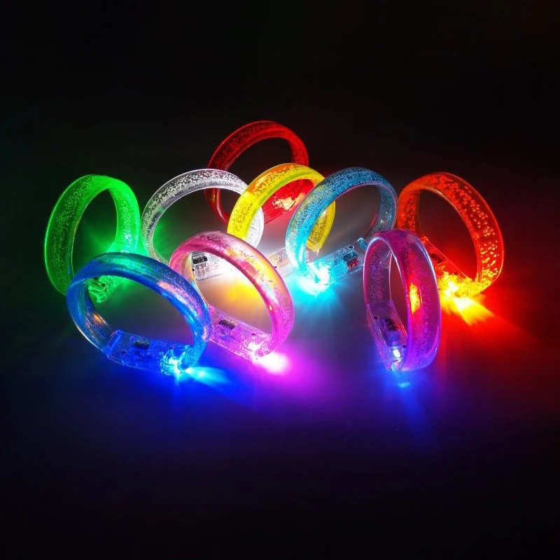 Flashing in the dark party supplies flashing light up toys led bracelets glow sticks Christmas party decorations