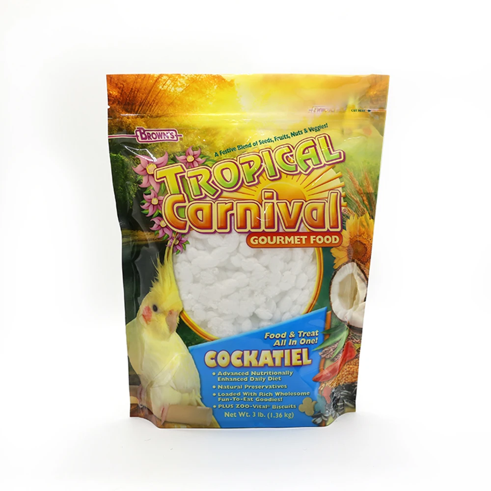 Flat bottom Resealable Pouch Pet Food Packaging Manufacturer For Premium Pet Food 15kg 20kg of Dry Dog Food Bag For Pets