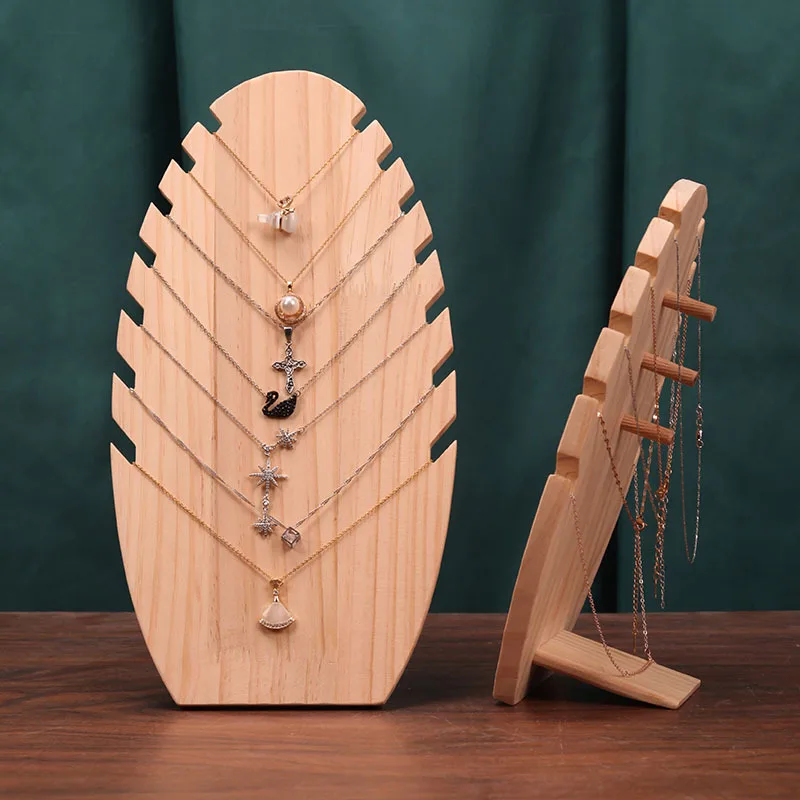 Solid wood jewelry display rack necklace bracelet rack pendant Jade jewelry jewelry storage props display window display