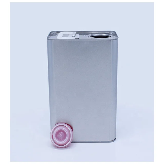 wholesale 2L 4L Square Motor Engine Oil Tin Can engine oil aerosol tin can With Japan Finger Press Lid Plastic Pull Lid