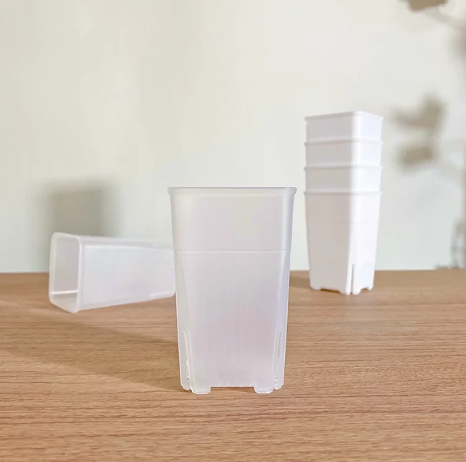 Поставка с завода квадратные пластиковые горшки для растений бонсай высоким разрезом контейнер цветочных Горшков