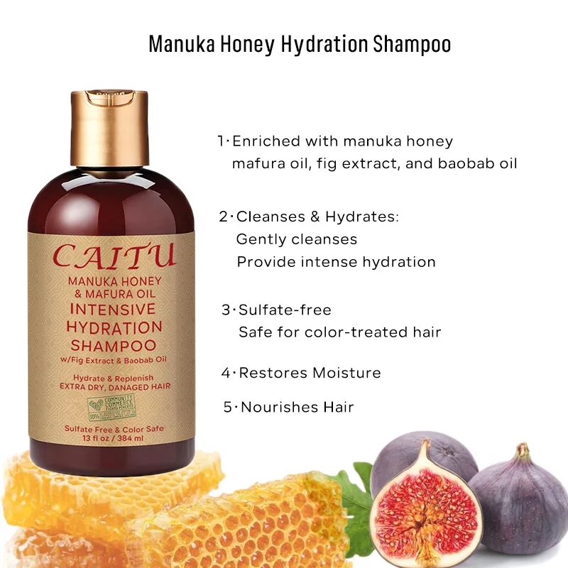 Manuka Honey Intensive Hydration private label moisturizing Hair leave in conditioner for curly hair