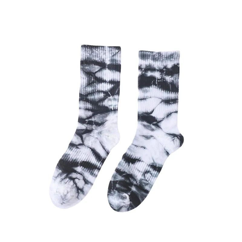 Cotton Custom Tie Dye Crew Socks And Plain Tie Die Socks Custom Logo Unisex Socks