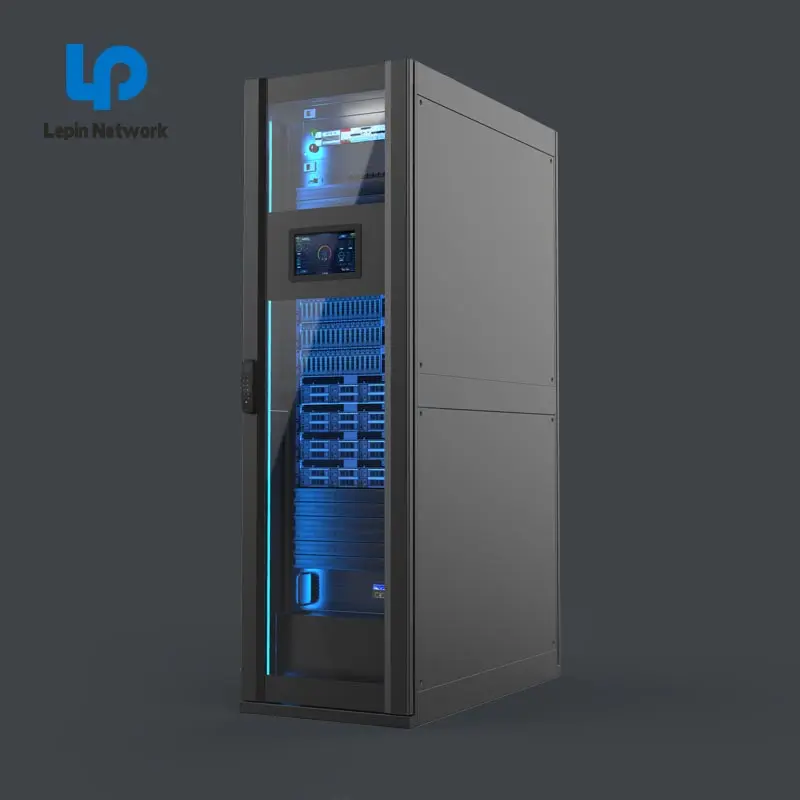 ningbo lepin factory  custom glass door 42U  CAC  server rack IDC network cabinet  price list