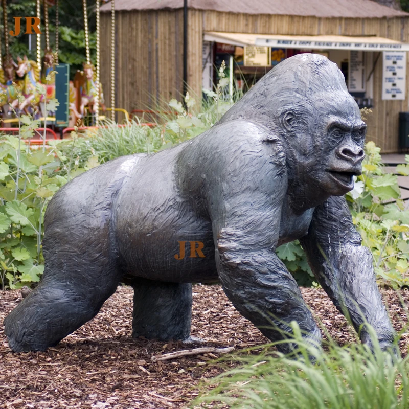 Large Size King Kong Decorative Bronze Gorilla Statue Animal Sculpture