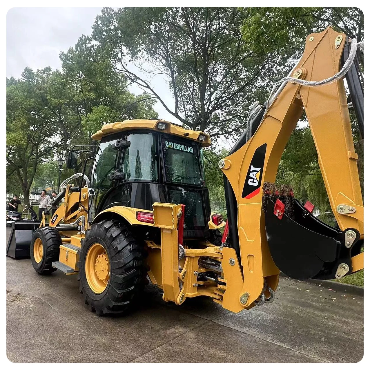 100% Ready With Low Price,High Quality 4 Wheel Drive Tractor Backhoe Loader CAT Famous Brand CAT420F Backhoe in stock for sale