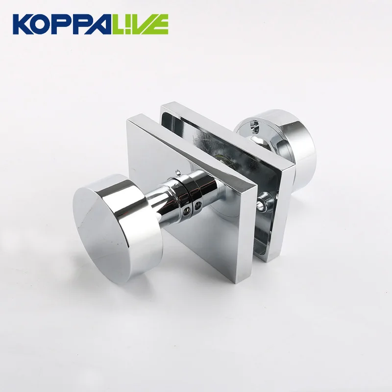 Koppalive brass matte copper brushed bathroom door lock handle American double door luxury keyless dummy door knob